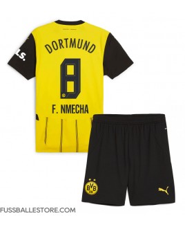 Günstige Borussia Dortmund Felix Nmecha #8 Heimtrikotsatz Kinder 2024-25 Kurzarm (+ Kurze Hosen)